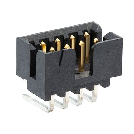 MOLEX Board Connector, 20 Contact(S), 2 Row(S), Male, Right Angle, 0.079 Inch Pitch, Solder Terminal,  878332020